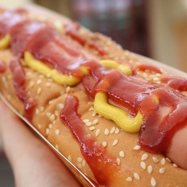 Comidas típicas Nueva York hot dogs