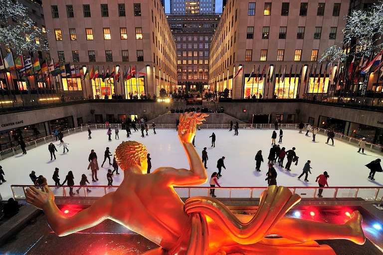 Pistas patinaje hielo Nueva York Rockefeller Center